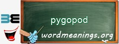 WordMeaning blackboard for pygopod